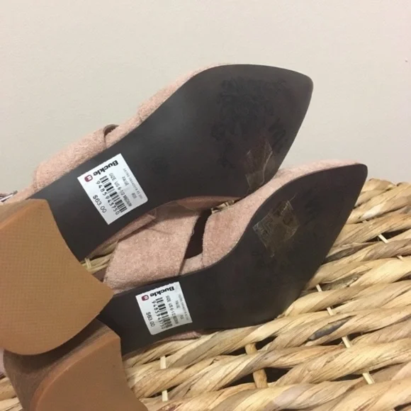 🆕 “Paige” Mi.iM Wooden Block Faux Suede Sandals! NWT! 💥 - Picture 5 of 9